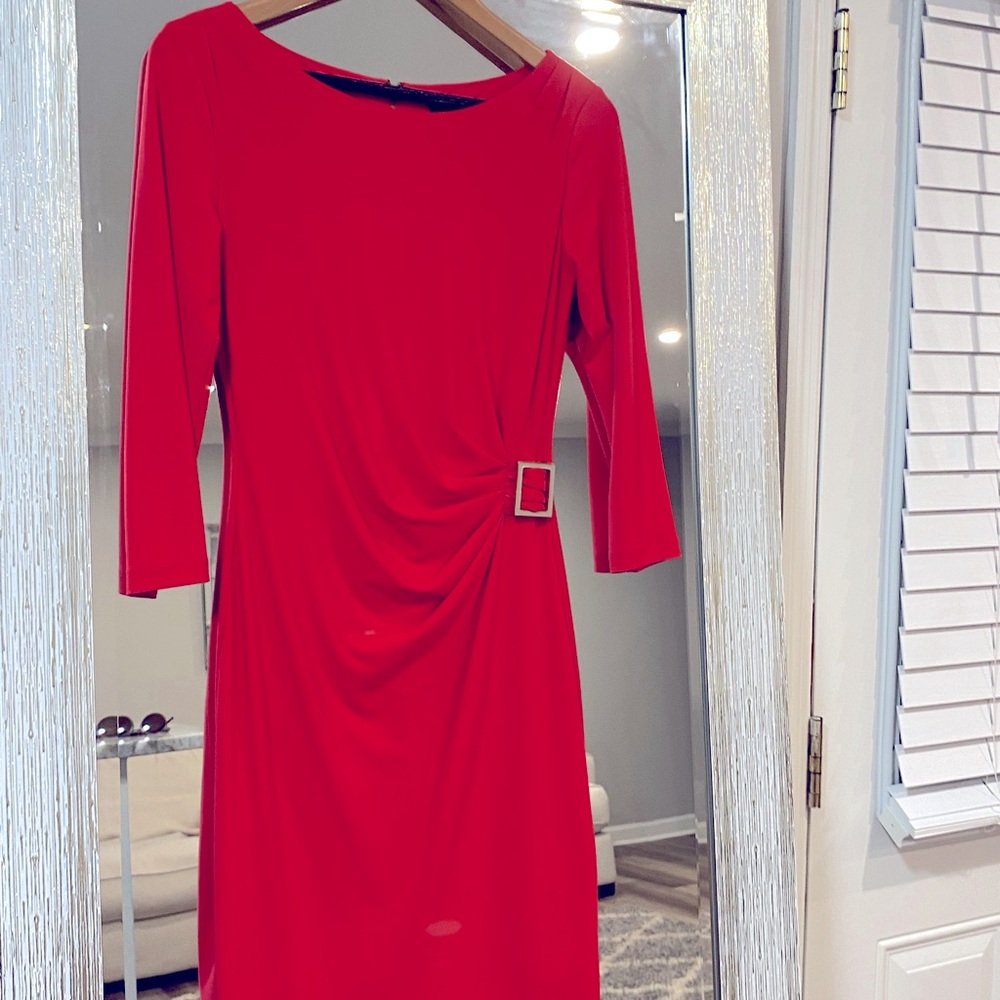Tahari Coral dress 3/4 sleeve